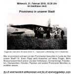 thumbnail of Februar 2018 Prominenz in unserer Stadt