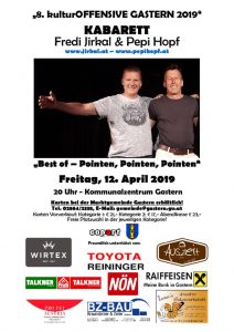 thumbnail of Plakat 2019 – Kabarett Fredi Jirkal & Pepi Hopf 12.04.2019