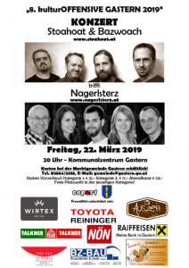 thumbnail of Plakat 2019 – Konzert Stoahoat Bazwoach 22.03.2019